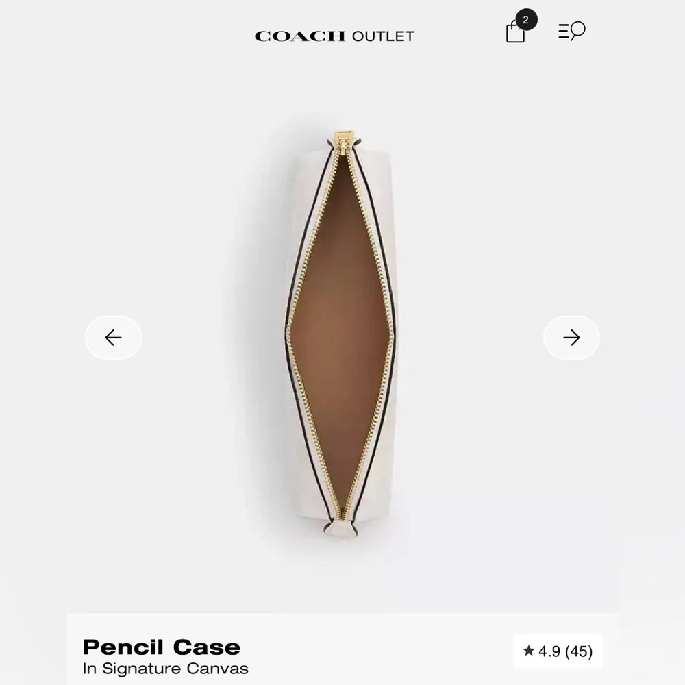 Coach Notebook & Pencil case in Chalk / White - Picture 14 of 15